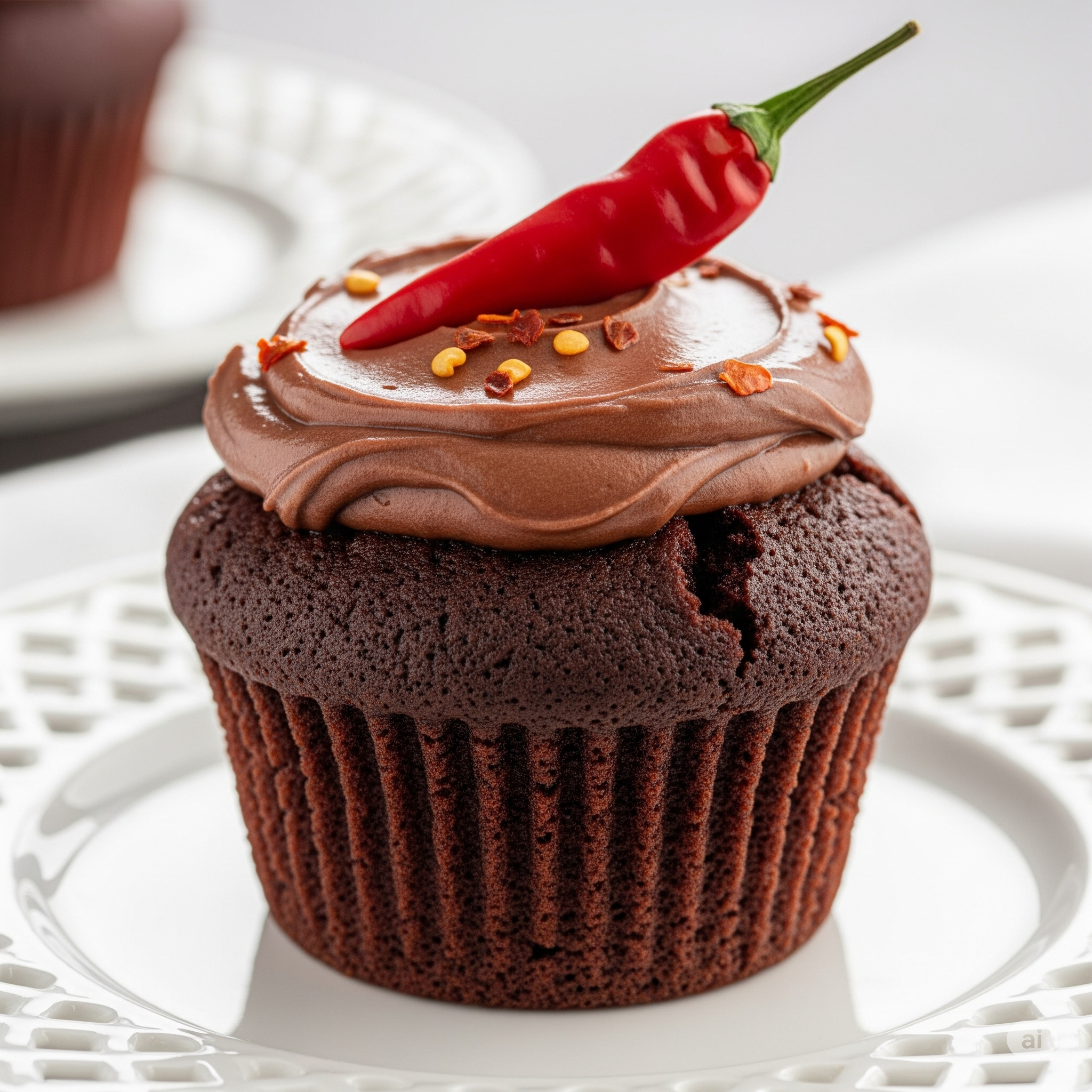 cupcake de chocolante con picantes