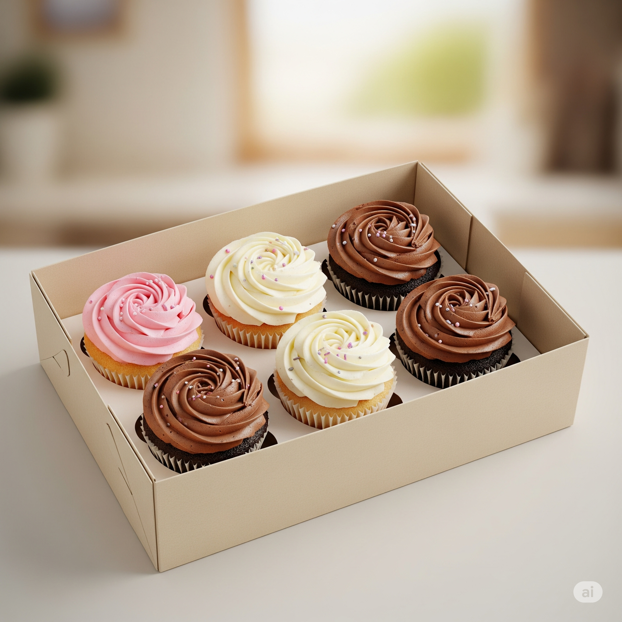 Media docena de cupcakes con descuento