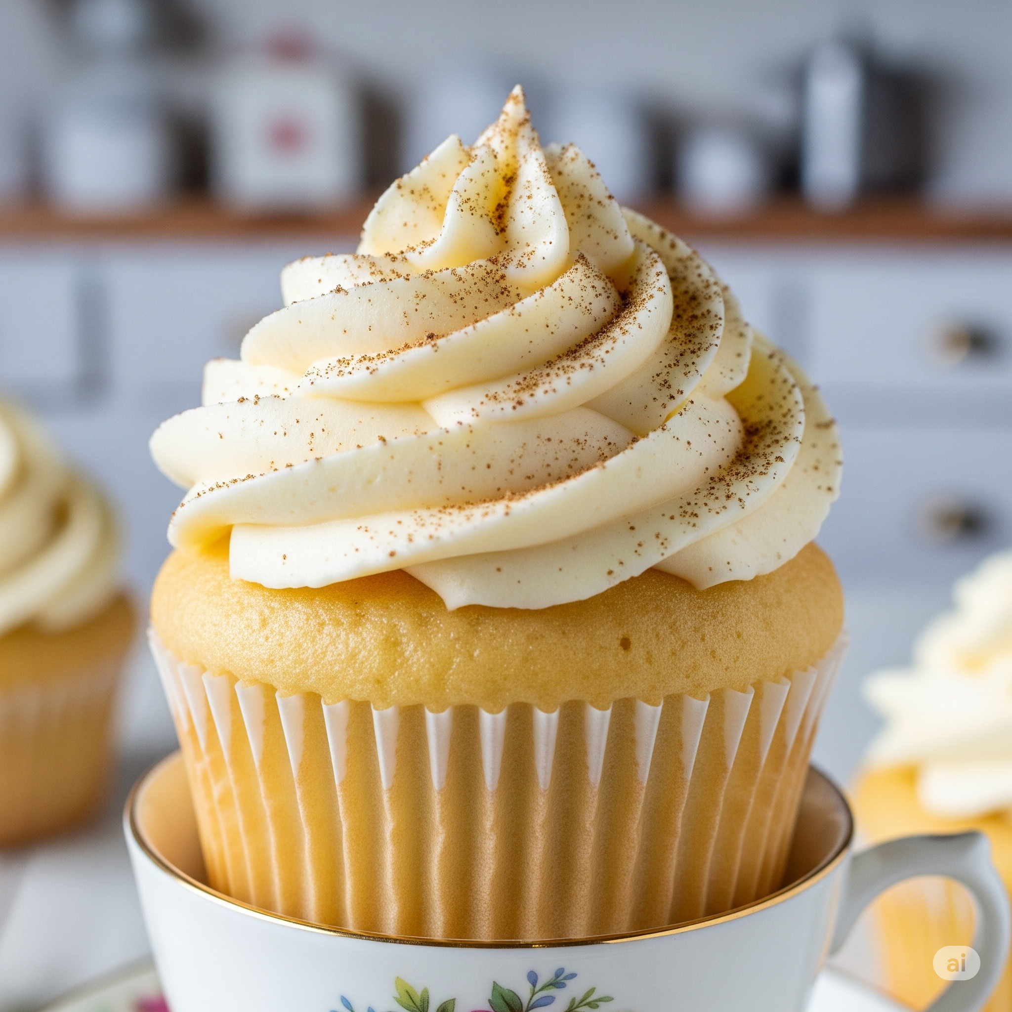 cupcake de sabor vainila